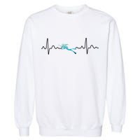 Scuba Diving Heartbeat Pulse Garment-Dyed Sweatshirt