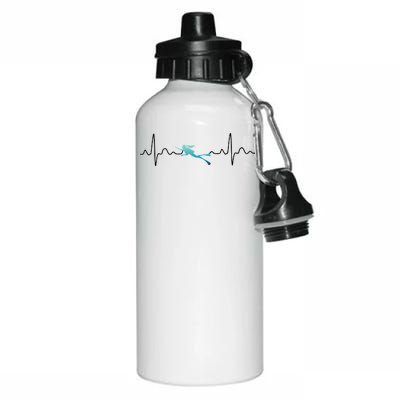 Scuba Diving Heartbeat Pulse Aluminum Water Bottle