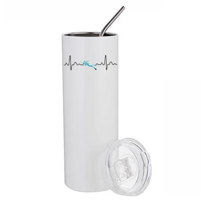 Scuba Diving Heartbeat Pulse Stainless Steel Tumbler