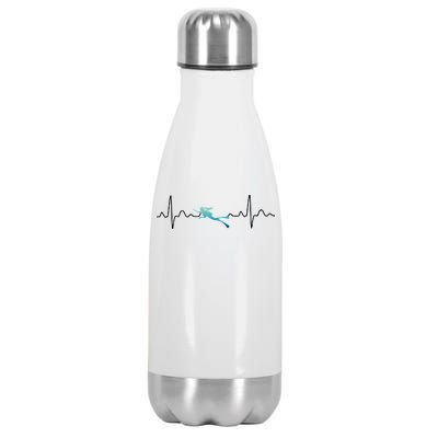 Scuba Diving Heartbeat Pulse Stainless Steel Insulated Water Bottle