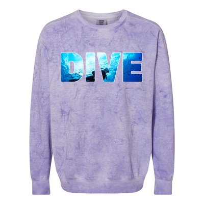 Scuba Diving Ocean Colorblast Crewneck Sweatshirt