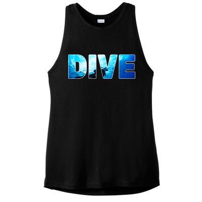 Scuba Diving Ocean Ladies PosiCharge Tri-Blend Wicking Tank