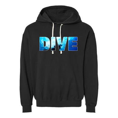 Scuba Diving Ocean Garment-Dyed Fleece Hoodie