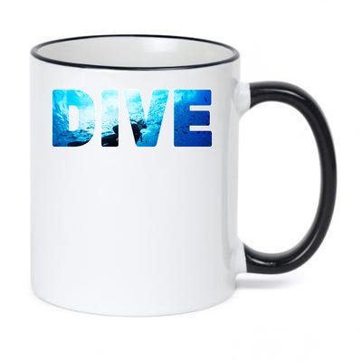 Scuba Diving Ocean 11oz Black Color Changing Mug