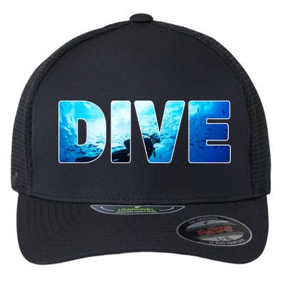 Scuba Diving Ocean Flexfit Unipanel Trucker Cap