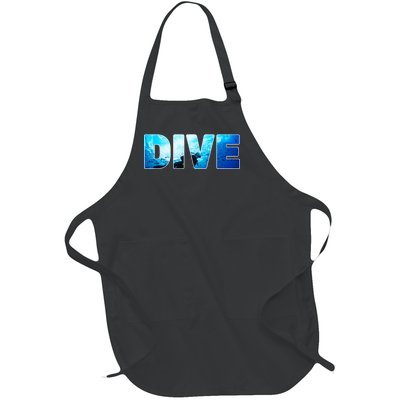 Scuba Diving Ocean Full-Length Apron With Pockets