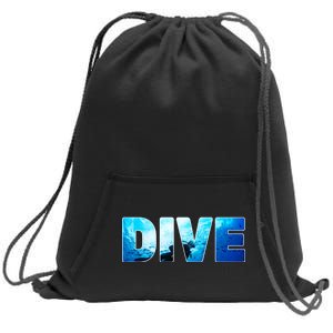 Scuba Diving Ocean Sweatshirt Cinch Pack Bag