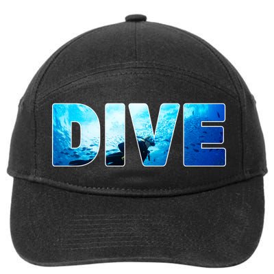 Scuba Diving Ocean 7-Panel Snapback Hat