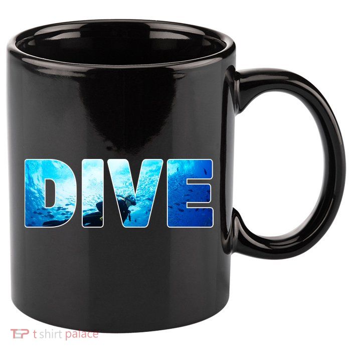 Scuba Diving Ocean 11oz C Handle Ceramic Mug