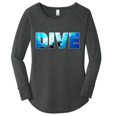 Scuba Diving Ocean Women's Perfect Tri Tunic Long Sleeve Shirt