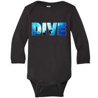 Scuba Diving Ocean Baby Long Sleeve Bodysuit