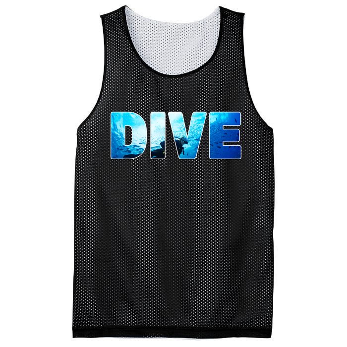 Scuba Diving Ocean Mesh Reversible Basketball Jersey Tank