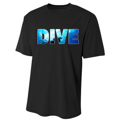 Scuba Diving Ocean Performance Sprint T-Shirt