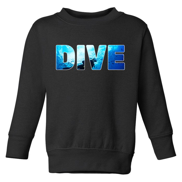 Scuba Diving Ocean Toddler Sweatshirt