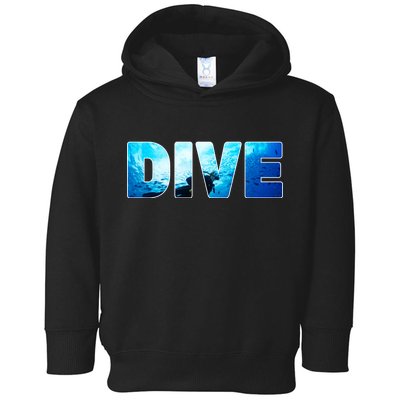 Scuba Diving Ocean Toddler Hoodie