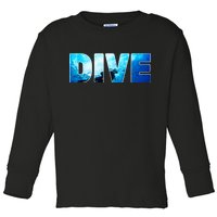 Scuba Diving Ocean Toddler Long Sleeve Shirt