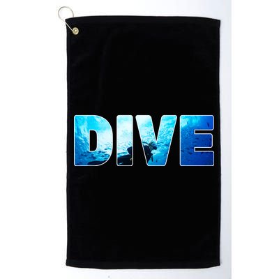 Scuba Diving Ocean Platinum Collection Golf Towel