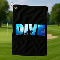 Scuba Diving Ocean Golf Towel