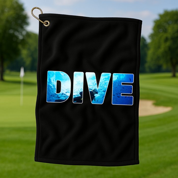 Scuba Diving Ocean Golf Towel