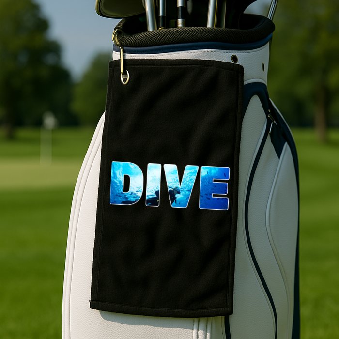 Scuba Diving Ocean Golf Towel