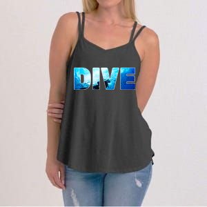 Scuba Diving Ocean Women's Strappy Tank