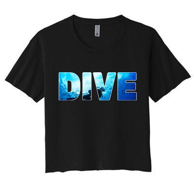 Scuba Diving Ocean Crop Top