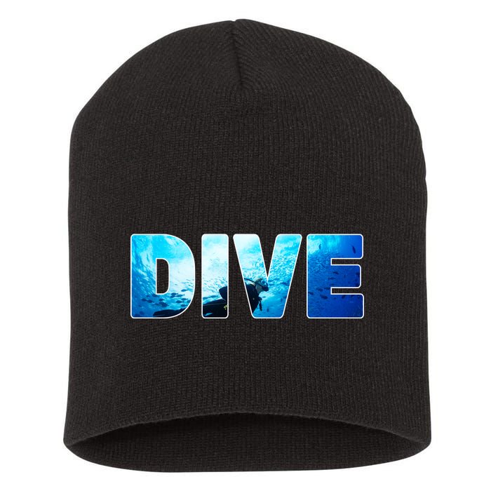 Scuba Diving Ocean Short Acrylic Beanie