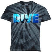 Scuba Diving Ocean Kids Tie-Dye T-Shirt