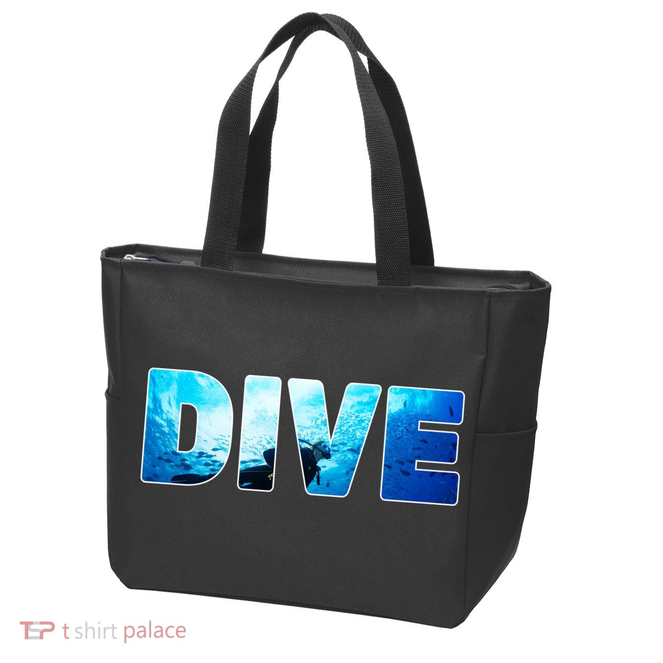 Scuba Diving Ocean Zip Tote Bag