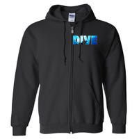 Scuba Diving Ocean Full Zip Hoodie