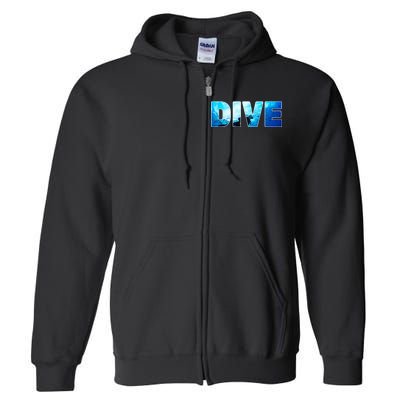 Scuba Diving Ocean Full Zip Hoodie