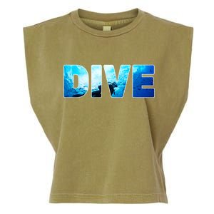 Scuba Diving Ocean Garment-Dyed Women's Muscle Tee