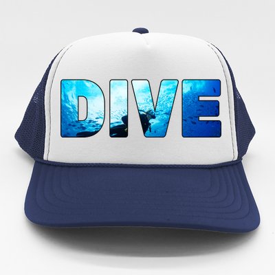 Scuba Diving Ocean Trucker Hat