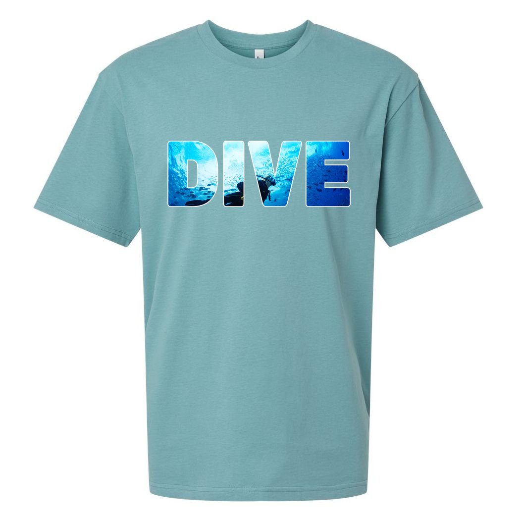 Scuba Diving Ocean Sueded Cloud Jersey T-Shirt