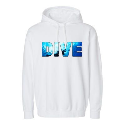 Scuba Diving Ocean Garment-Dyed Fleece Hoodie