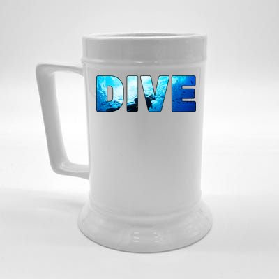 Scuba Diving Ocean Beer Stein