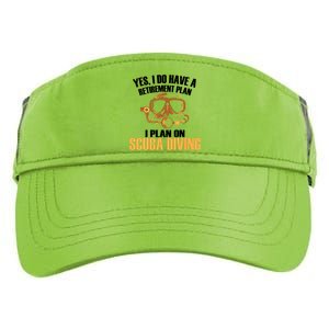 Scuba Diving Retirement Plan Adult Drive Performance Visor