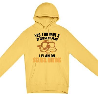 Scuba Diving Retirement Plan Premium Pullover Hoodie