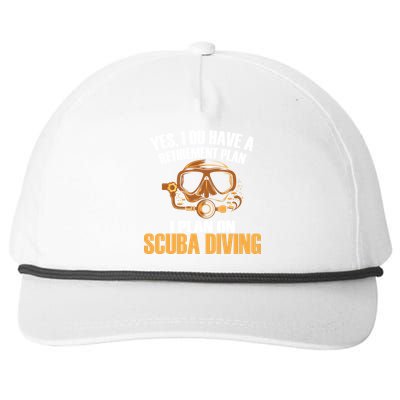 Scuba Diving Retirement Plan Snapback Five-Panel Rope Hat