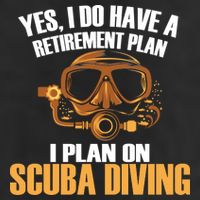 Scuba Diving Retirement Plan Adult Drive Performance Visor