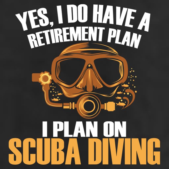 Scuba Diving Retirement Plan Adult Drive Performance Visor