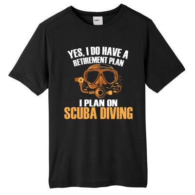 Scuba Diving Retirement Plan Tall Fusion ChromaSoft Performance T-Shirt