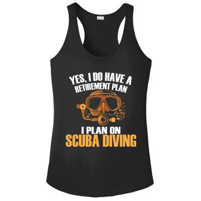 Scuba Diving Retirement Plan Ladies PosiCharge Competitor Racerback Tank