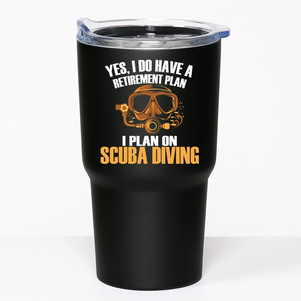 Scuba Diving Retirement Plan Tumbler