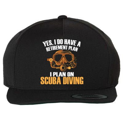 Scuba Diving Retirement Plan Wool Snapback Cap