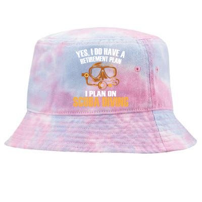 Scuba Diving Retirement Plan Tie-Dyed Bucket Hat