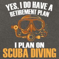 Scuba Diving Retirement Plan Cotton Canvas Backpack