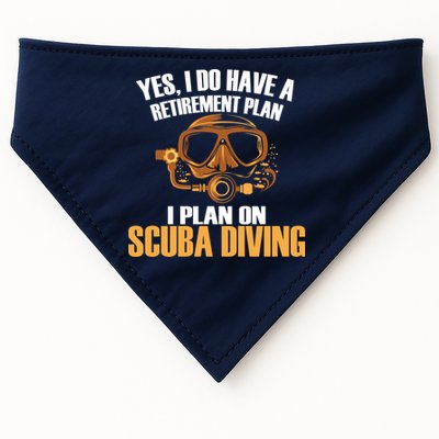 Scuba Diving Retirement Plan USA-Made Doggie Bandana