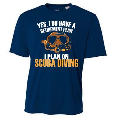 Scuba Diving Retirement Plan Cooling Performance Crew T-Shirt