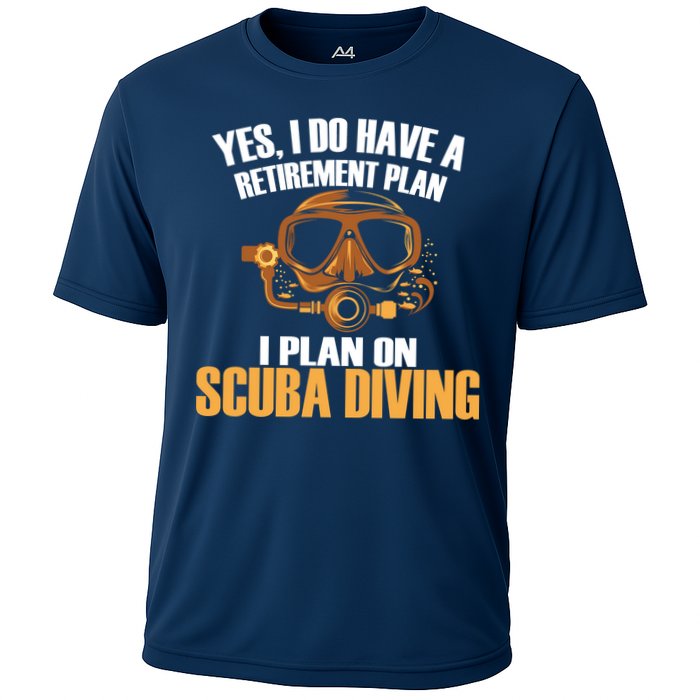 Scuba Diving Retirement Plan Cooling Performance Crew T-Shirt